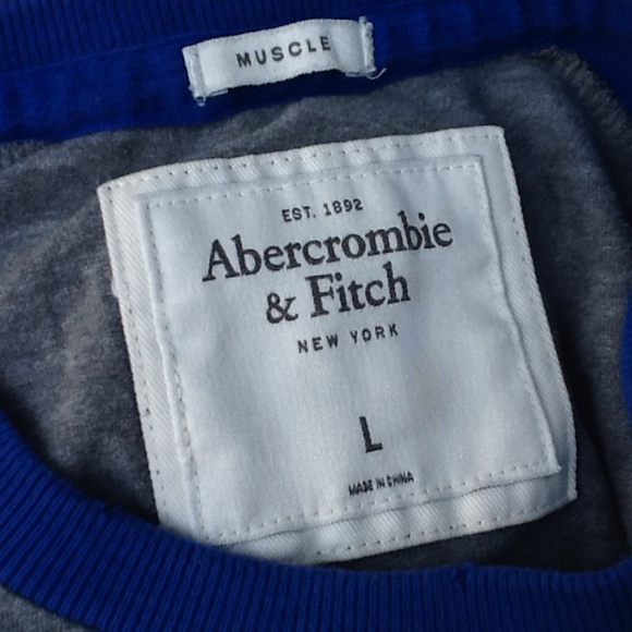 Abercrombie & Fitch Muscle Tee - Sz Large - Picture 2 of 2